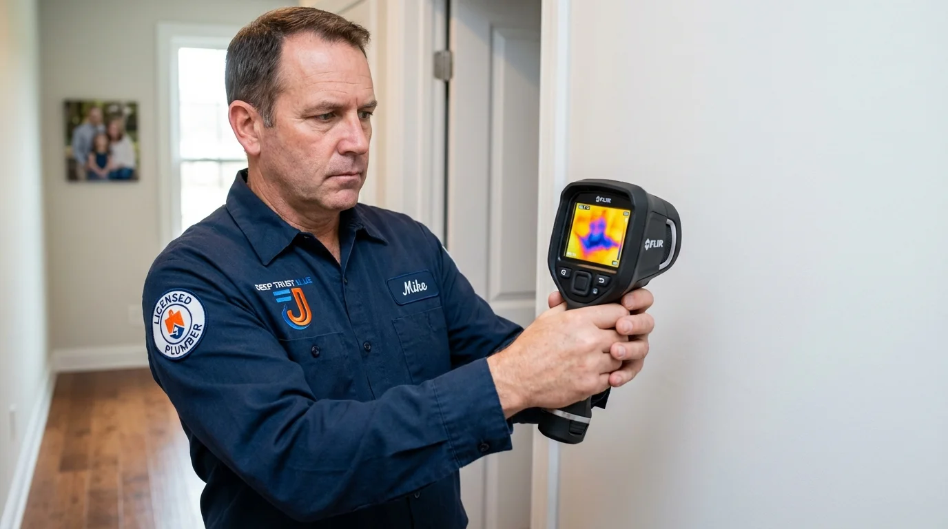 Thermal imaging leak detection by Johns Plumbing LLC in Willow Creek